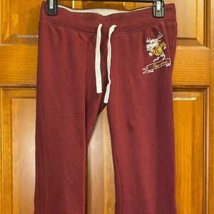 Maroon Abercrombie Sweatpants